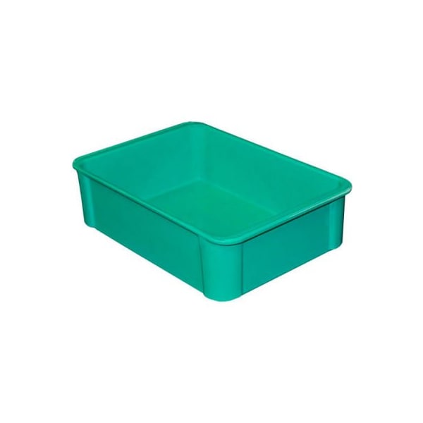 Mfg Tray Stackable Storage Tote, 16-1/2 in L x 11-3/8 in W x 4-5/8 in H, Green, Fiberglass 8020085113 - main